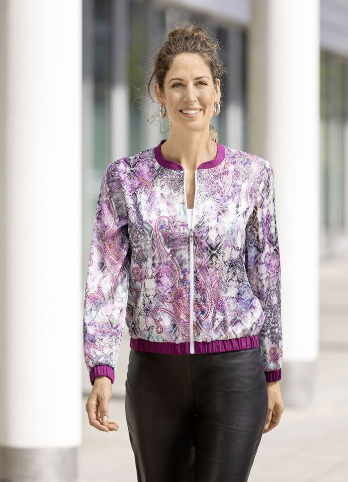 Blusenjacke mit Stehkragen 