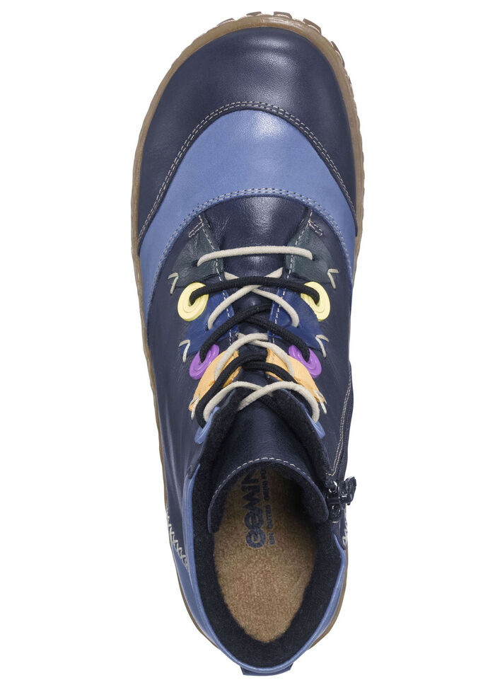 Gemini Schnür-Bootie mit pfiffigen Besätzen BLAU-BUNT