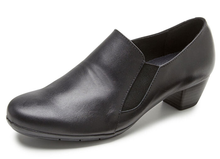 ELENA EDEN, eleganter Damen-Trotteur, Weite G, mit herausnehmbarem Fu&szlig;bett SCHWARZ