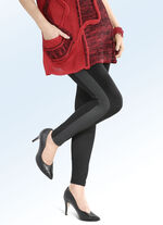 Leggings im interessanten Materialmix 