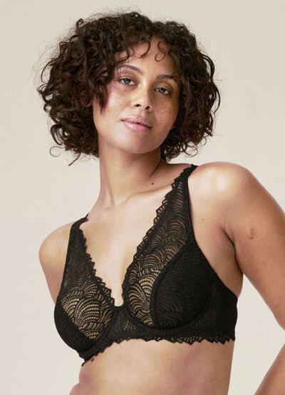 Naturana B&uuml;gel-BH aus elastischer Spitze 