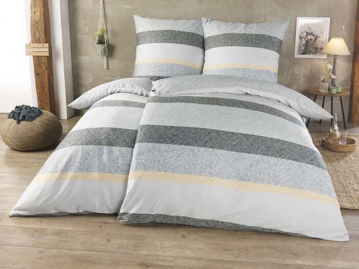 Wendebettw&auml;sche-Garnitur in harmonischer Farbgebung 