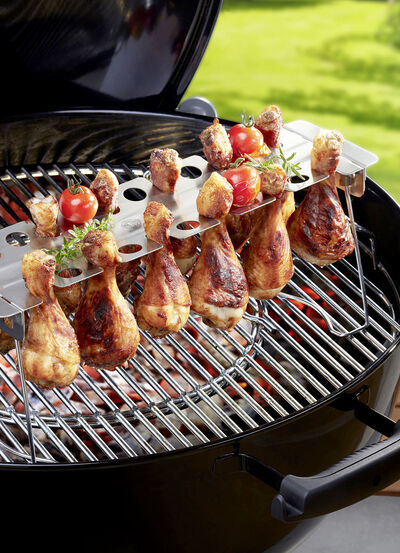 Gefu Hähnchenkeulen-Halter aus hochwertigem Edelstahl 