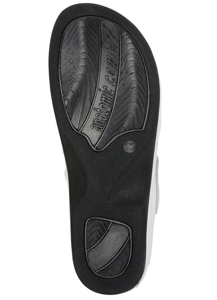 ELENA EDEN, klassische Damen-Sandalen, Weite H, mit Klettverschluss WEISS