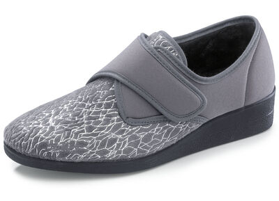 Laurina, klassische Damen-Klettschuhe, mit elastischem Samt 