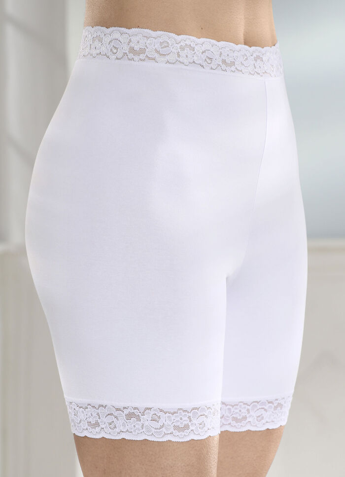 Dreierpack Schlüpfer mit Spitzenbandabschlüssen 