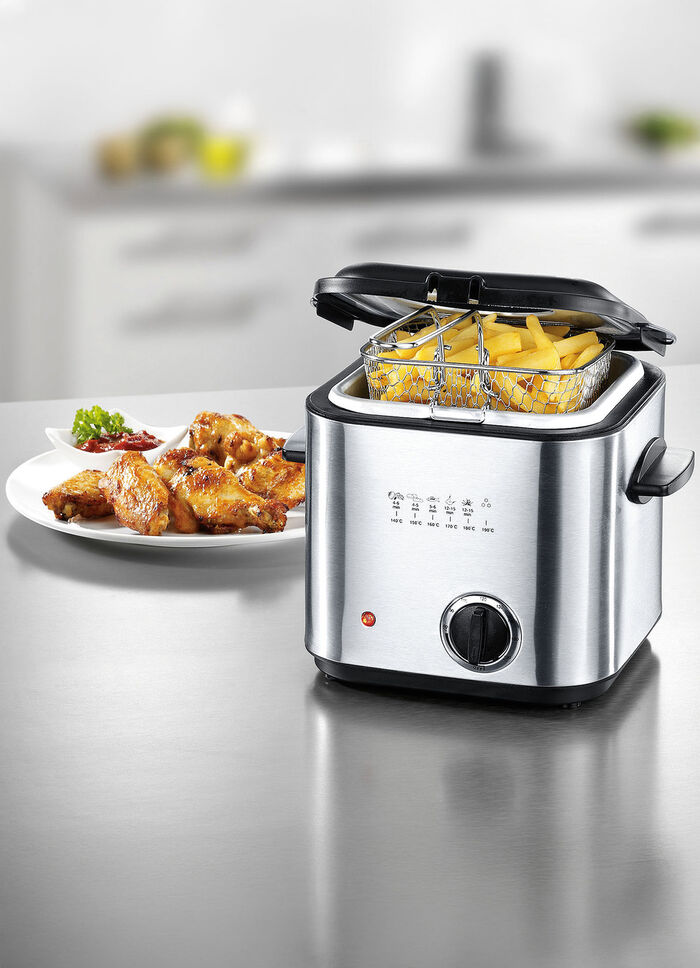 Mini-Fritteuse - ideal f&uuml;r 1-2 Personen 
