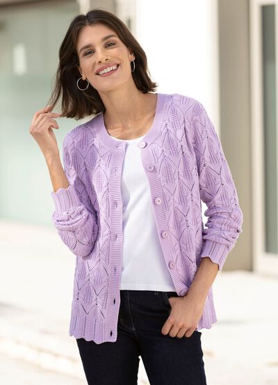 Strickjacke in Mustermix 
