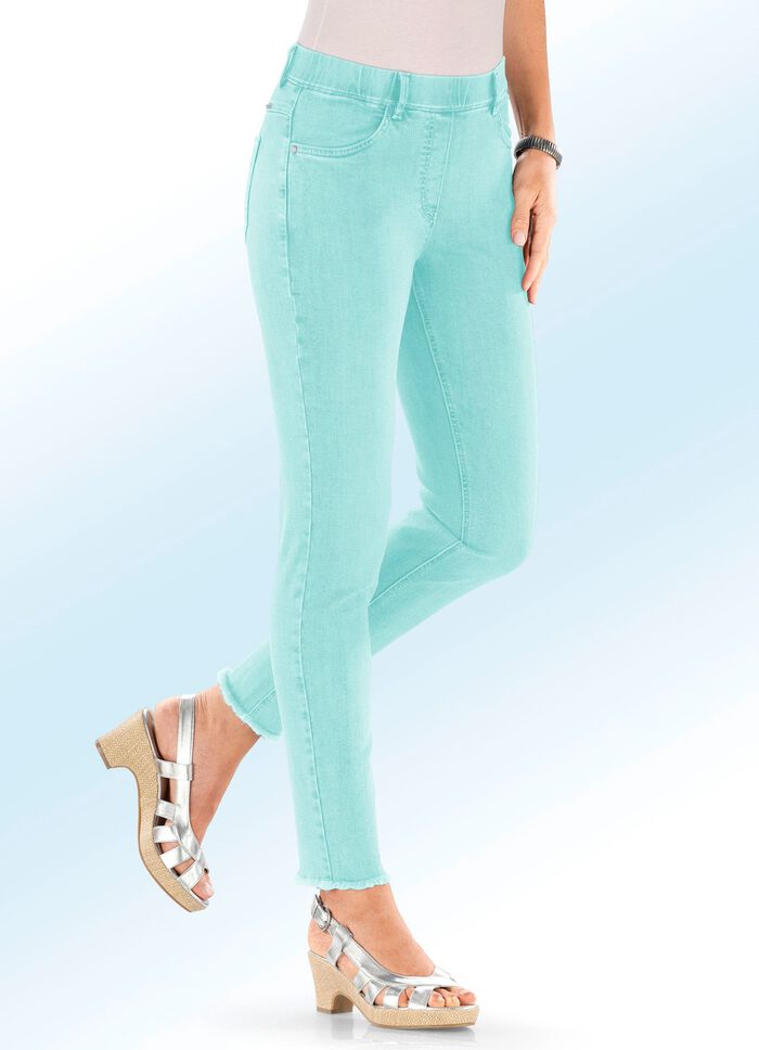 Magic-Jeans mit angesagtem Fransensaum 