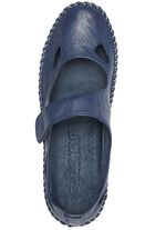 Gemini Mokassin-Slipper mit Lederspange MARINE