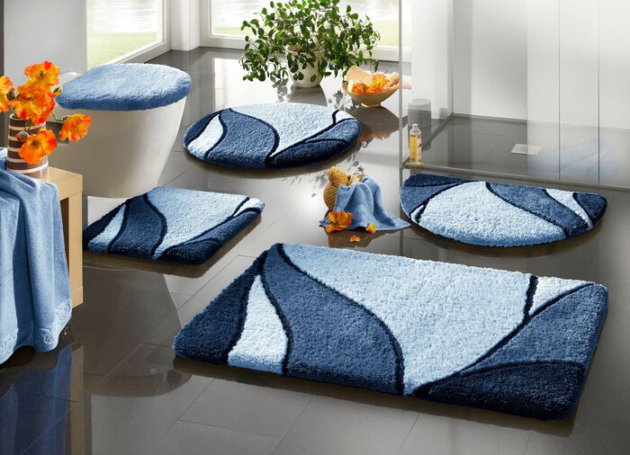 Badgarnitur f&uuml;r Fu&szlig;bodenheizung geeignet BLAU