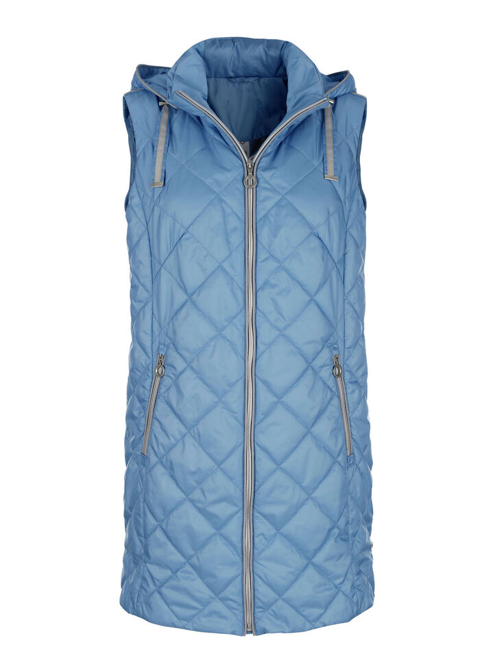 Steppweste mit dekorativem Zierband 