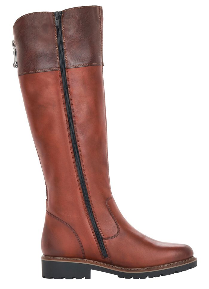 Remonte, gef&uuml;tterte Damen-Stiefel, Winterschuhe, Weite G, mit Rei&szlig;verschluss MARONE-MOKKA