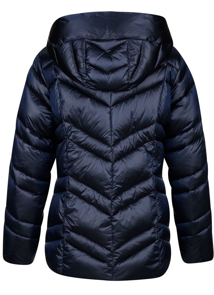 Steppjacke mit fester Kapuze 