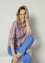 Bluse mit grafischem Druck 