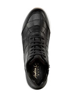 Andrea Conti Schnür-Bootie mit trendiger Steppung SCHWARZ