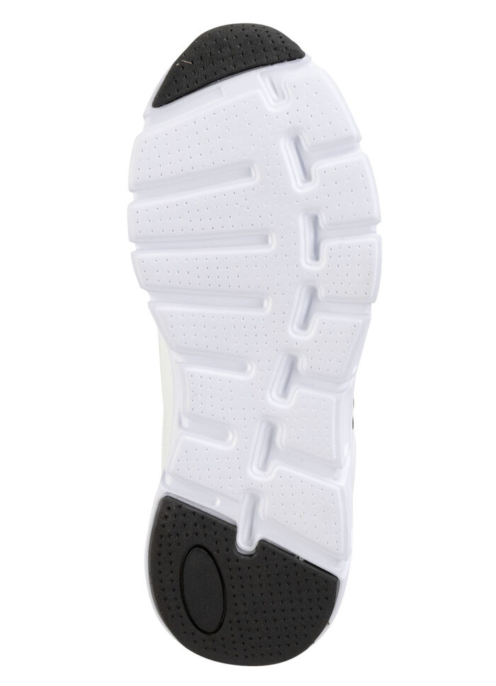 ELENA EDEN, stylische Damen-Sneaker, mit herausnehmbarem Fußbett WEISS-SCHWARZ