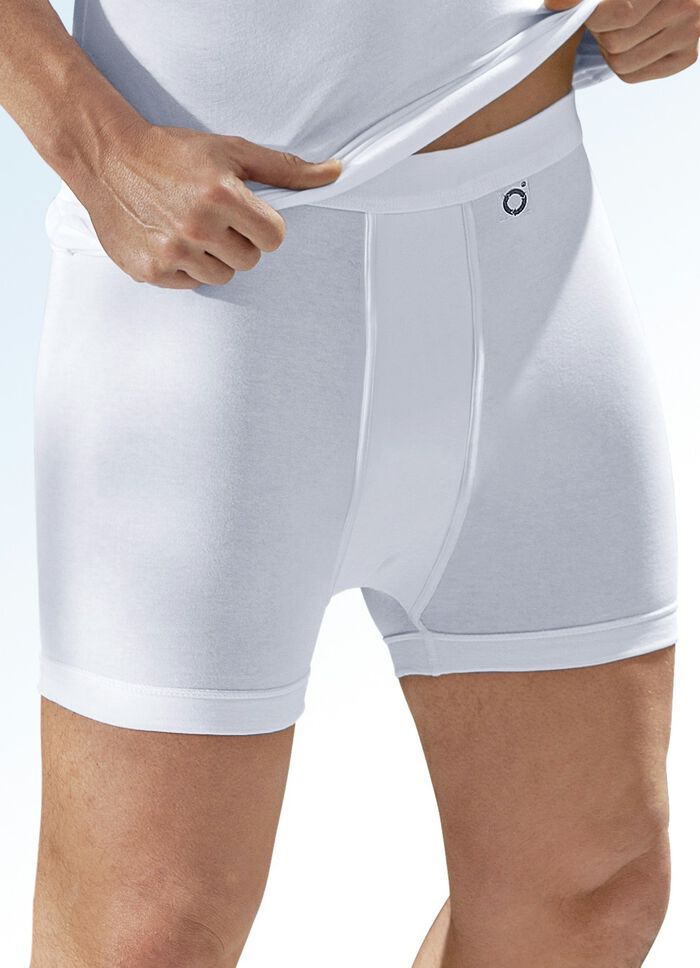 Pfeilring Dreierpack Unterhosen aus Feinjersey, wei&szlig; 