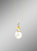 Anh&auml;nger Diamanten und S&uuml;&szlig;wasser-Zuchtperle 