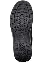 Sportliche Herren-Slipper, mit herausnehmbarem Fu&szlig;bett SCHWARZ-GRAU