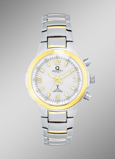 Elegante Funk-Solar-Damenuhr der Marke Quality Time 