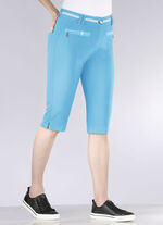 Aufwendig gearbeitete Bermudas T&Uuml;RKIS