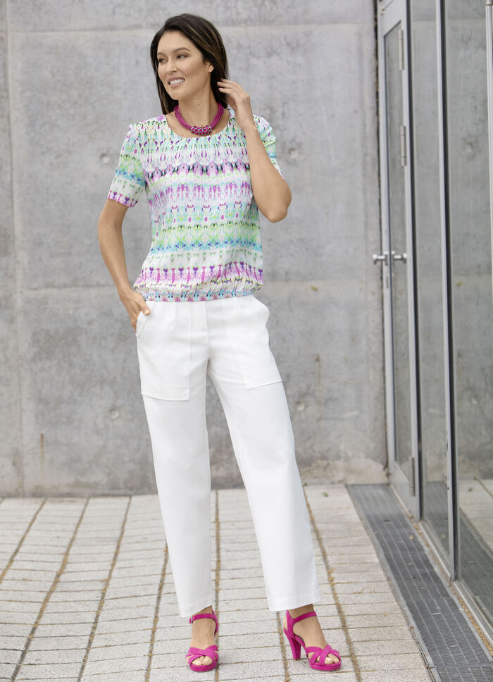 Tunika mit farbbrillantem Druck 