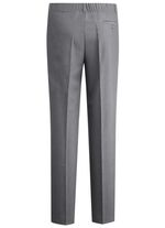 "Klaus Modelle"-Hose mit Bundfalten in 3 Farben MITTELGRAU MELIERT