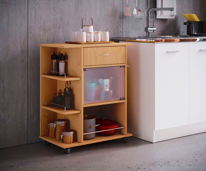 Ger&auml;umiger K&uuml;chenrollwagen 