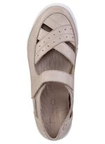 ELENA EDEN Slipper aus weichem Nappaleder KIESEL