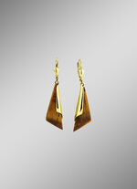 Ohrringe aus Gold mit Tigerauge 