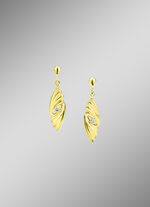 Durchbrochene Ohrstecker mit synthetischen Zirkonia 