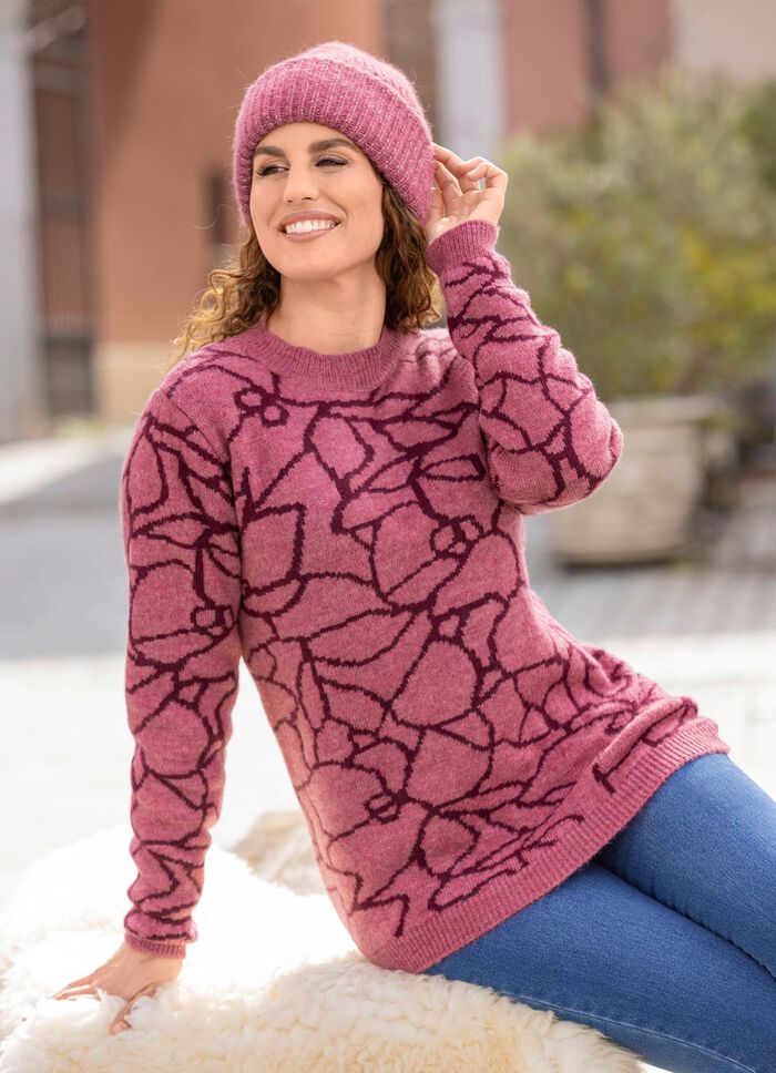 Pullover in kuscheligem Jacquard-Dessin 