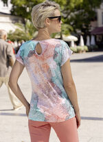 Shirt mit silberfarbenem Foliendruck 