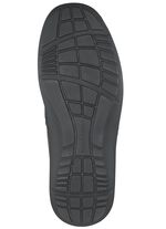 Waldl&auml;ufer, bequeme Herren-Schn&uuml;rschuhe, Weite H, mit herausnehmbarem Fu&szlig;bett SCHWARZ