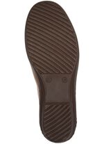 Gemini Slipper mit Leder-Applikation COGNAC