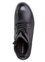 Waldl&auml;ufer, atmungsaktive Damen-Stiefeletten, Weite H, mit herausnehmbarem Fu&szlig;bett SCHWARZ