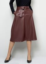 Rock aus softem Nappaleder-Imitat 