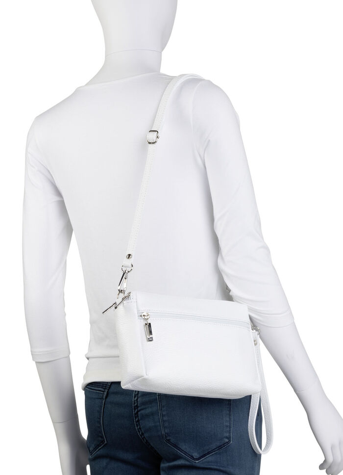 Laurina Tasche aus genarbtem Kalb-Nappaleder WEISS