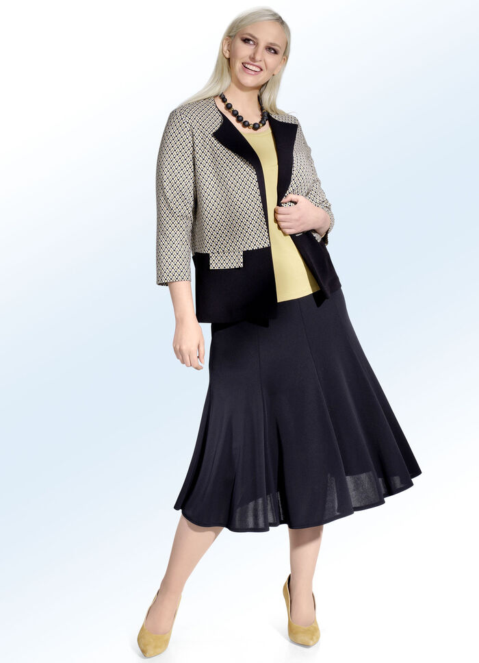 Kurzjacke mit 3/4-langen &Auml;rmeln 