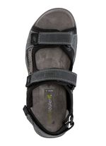 Waldl&auml;ufer Trekking-Sandale aus Nubukleder BLAU-GRAU-SCHWARZ