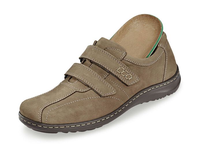 Waldl&auml;ufer, bequeme Herren-Slipper, Weite H, mit herausnehmbarem Fu&szlig;bett 