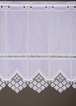 Kurzstore mit edler Macram&eacute;-Spitze und Stangendurchzug 