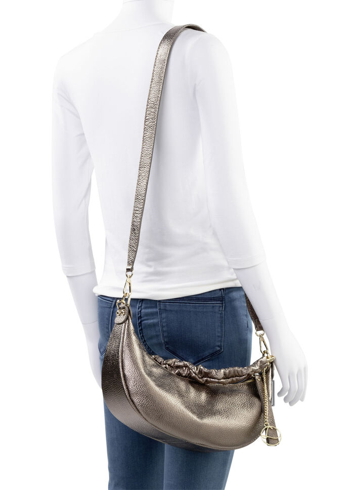 Laurina Tasche aus genarbtem Kalb-Nappaleder BRONZE