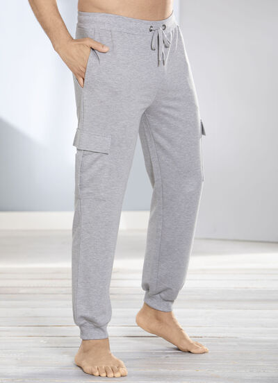 Schlaf-und Freizeithose mit Cargo-und Seitentaschen 