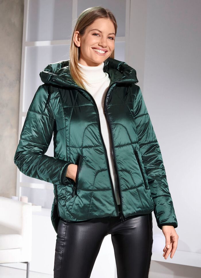 Jacke in 2 Farben FLASCHENGRÜN