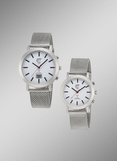 Funkgesteuerte Partneruhr mit Solar-Antrieb 