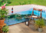 Balkon-Bespannung mit eingearbeiteten Metall-&Ouml;sen 