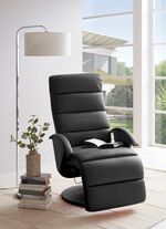 Relax-Sessel mit stabilem Metallrahmen SCHWARZ