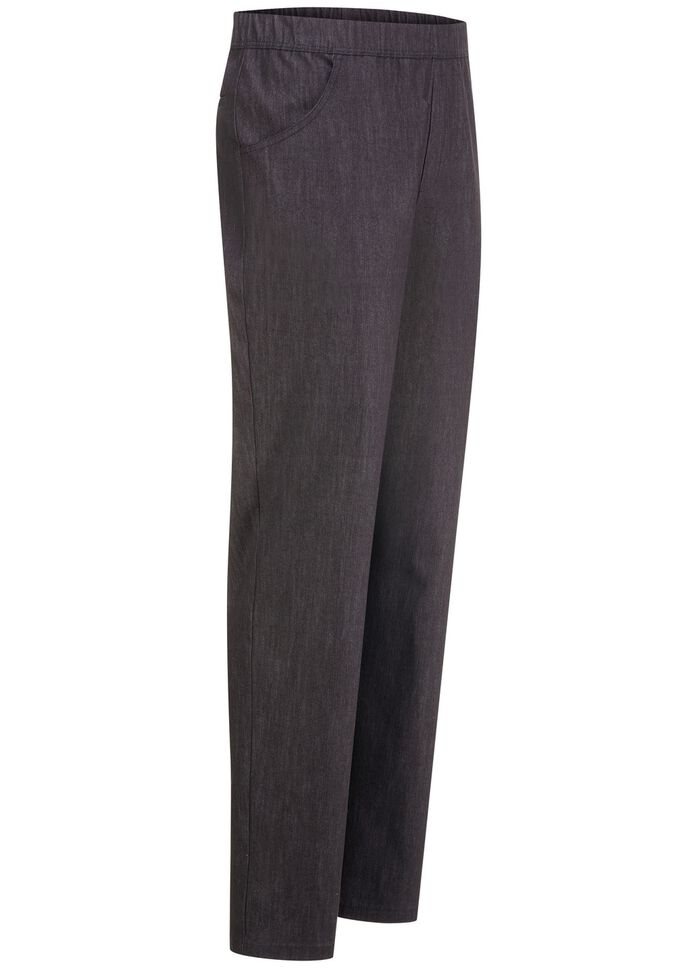 "Klaus Modelle"-Edel-Schlupfjeans mit Gummibund in 2 Farben ANTHRAZIT